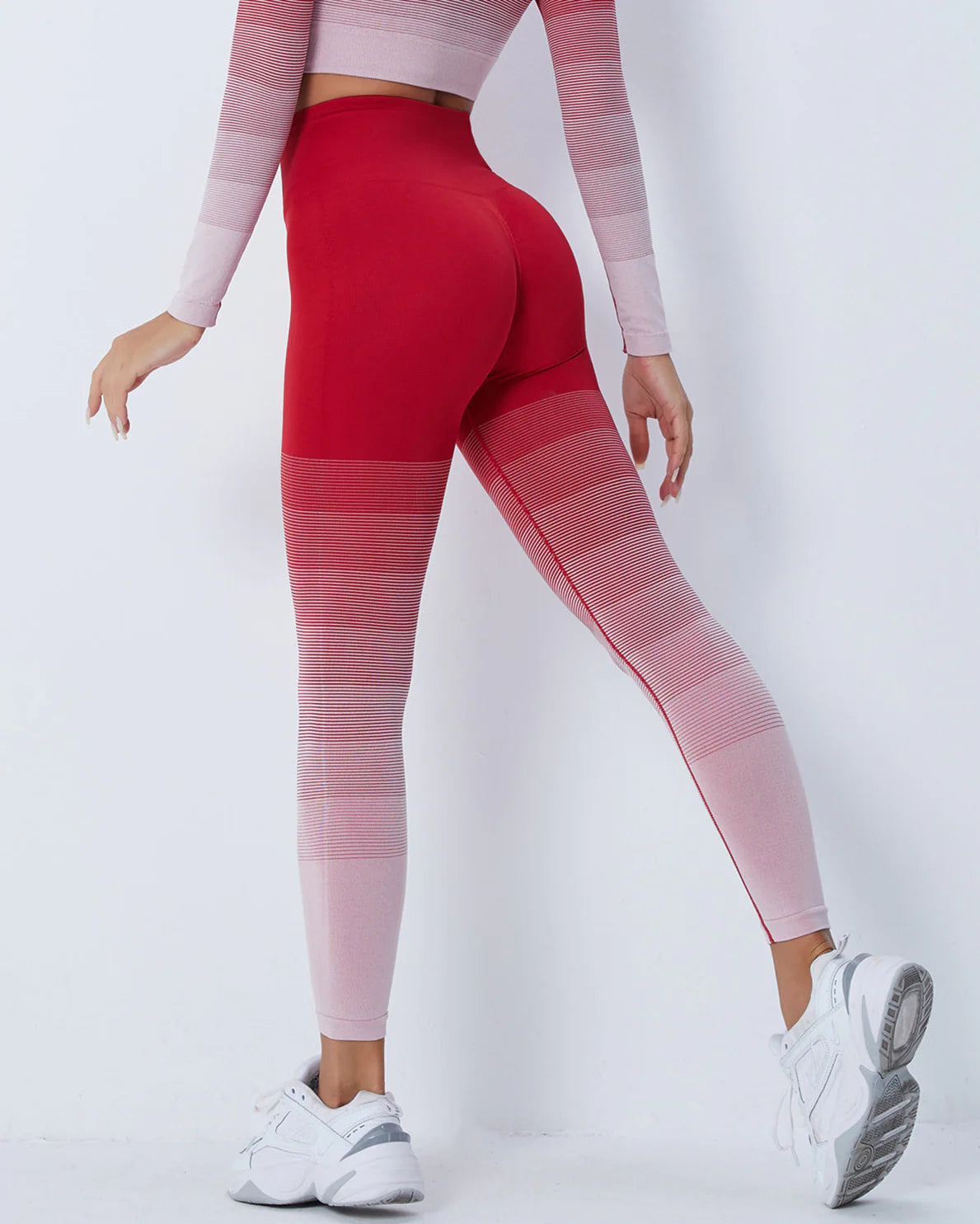 ChicMotion Gradient Leggings - Red