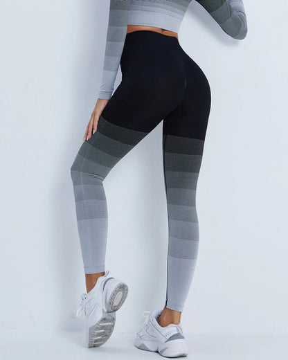 ChicMotion Gradient Leggings - Grey