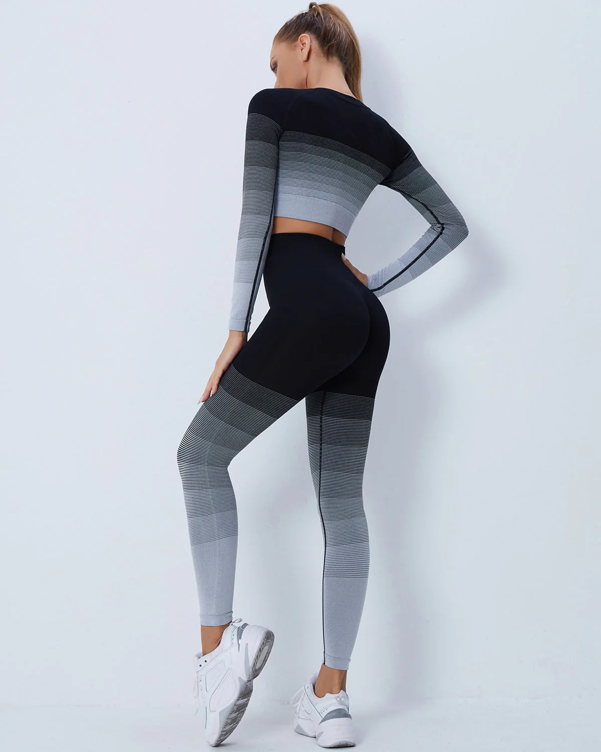 ChicMotion Gradient Leggings - Grey