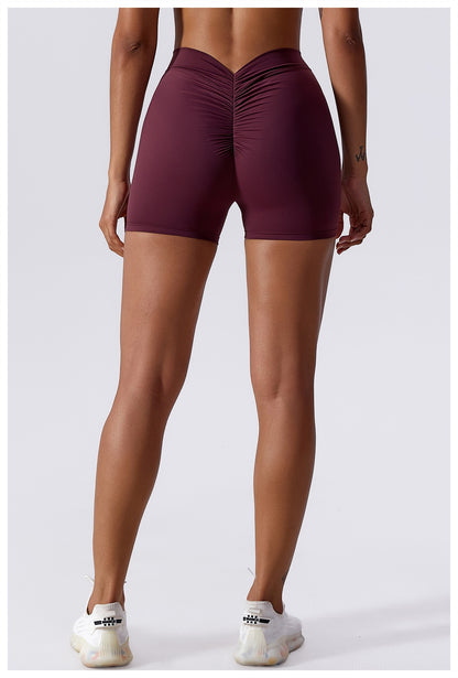 Maria Shorts - Deep Wine Red