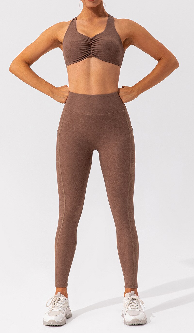 Streamline Pro Leggings - Brown