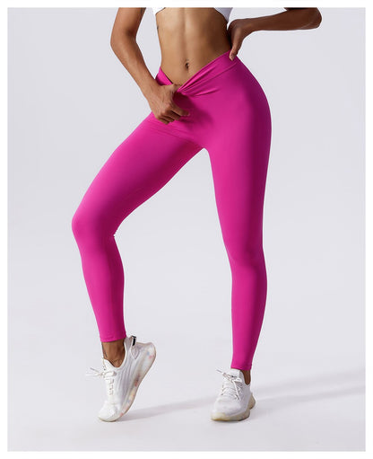 Bold Revolution Leggings - Rose Red