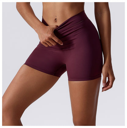 Maria Shorts - Deep Wine Red