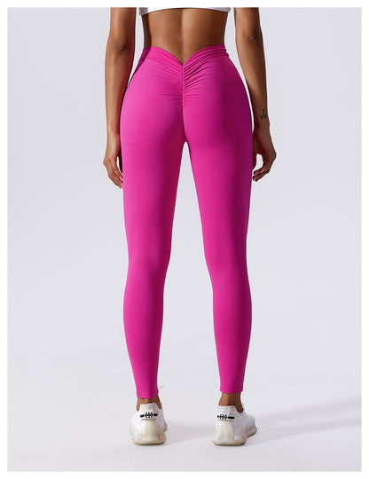 Bold Revolution Leggings - Rose Red