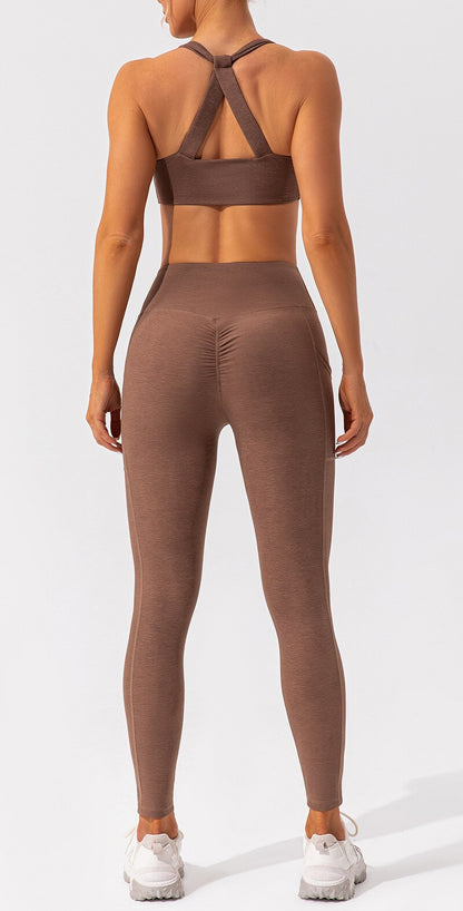 Streamline Pro Leggings - Brown