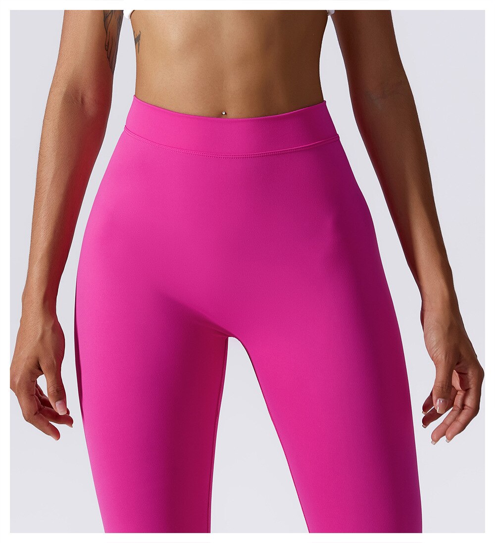 Bold Revolution Leggings - Rose Red