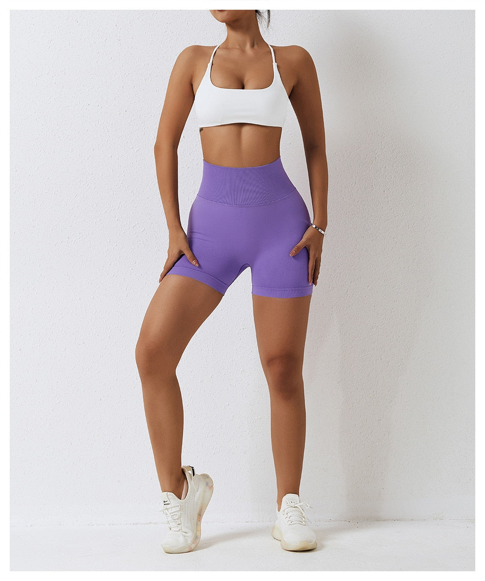 Radiant Rhythms Shorts - Violet