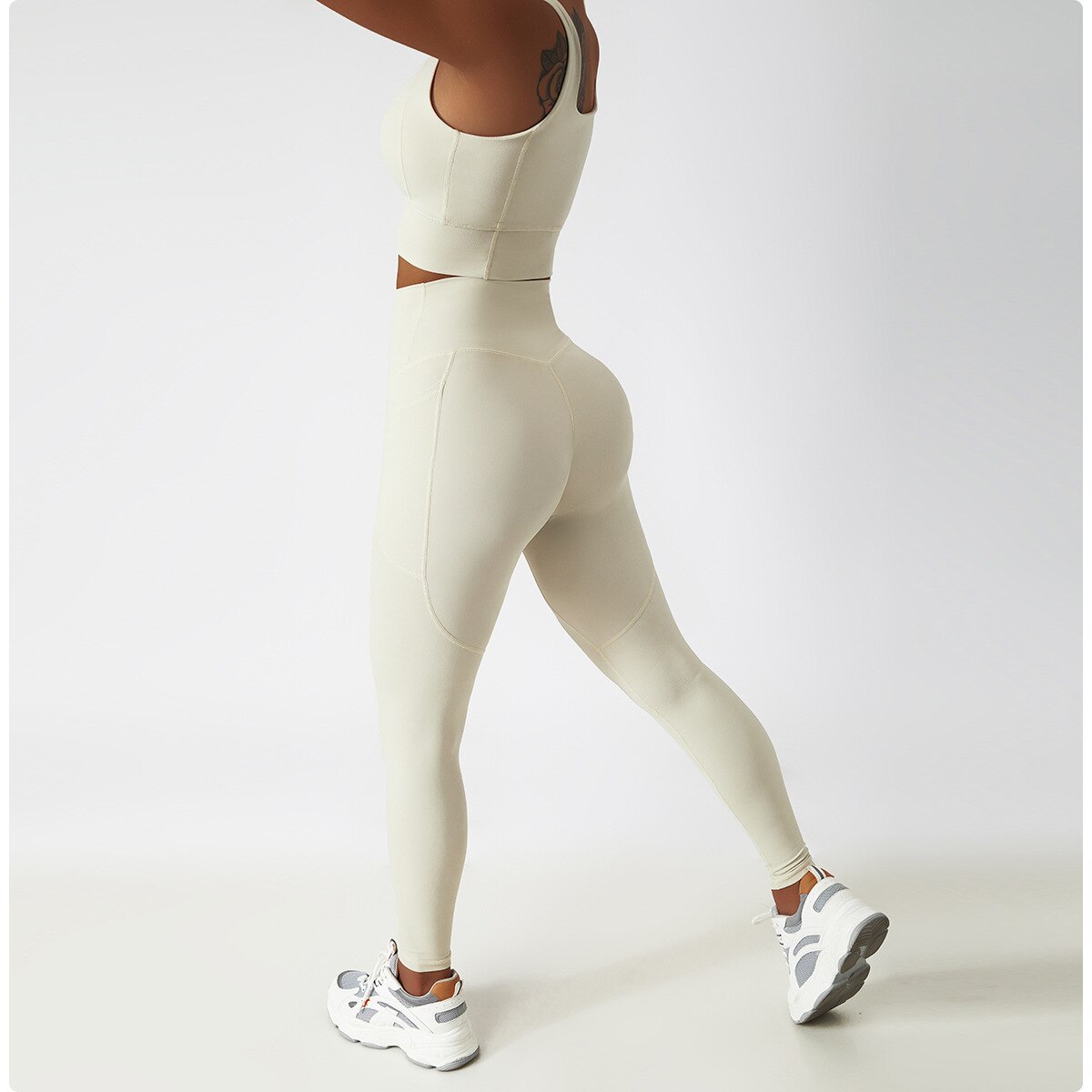 AvaFit Leggings - Ivory