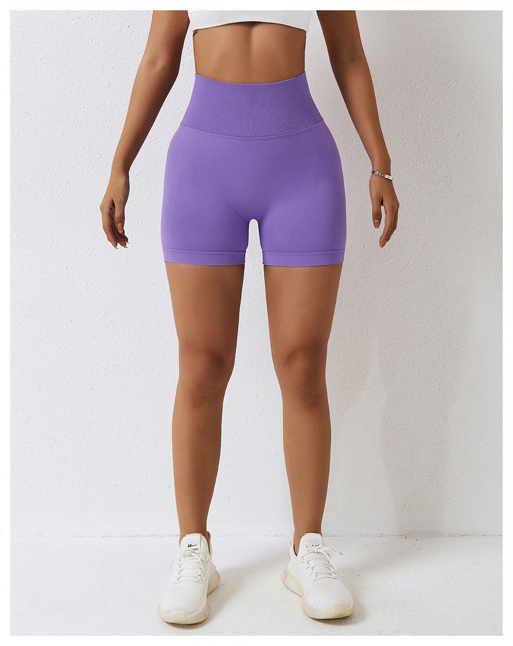 Radiant Rhythms Shorts - Violet