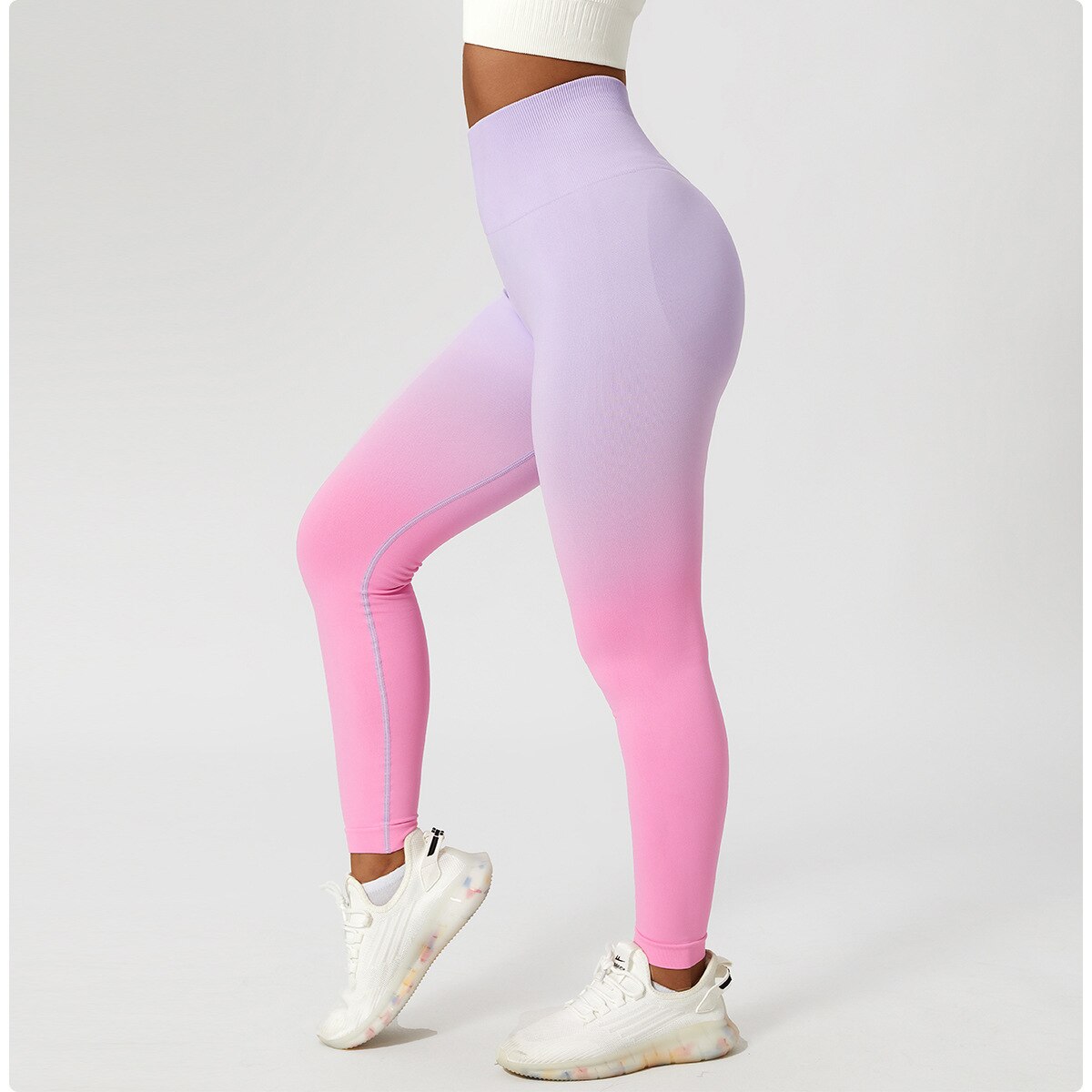 RadiantFlow Leggings - Purple Pink