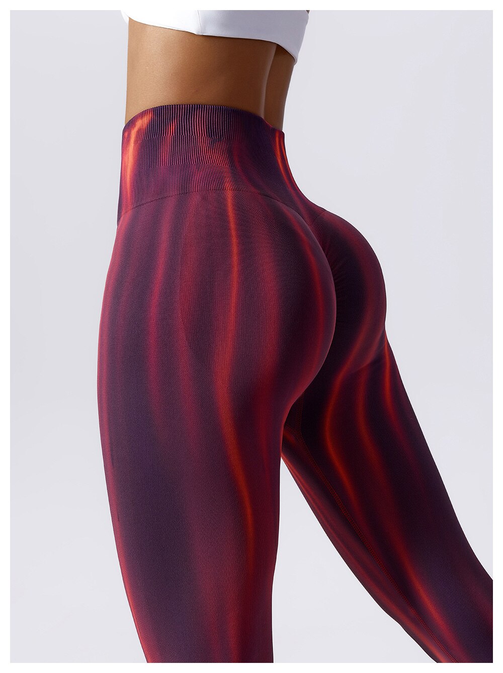 FlameFury Leggings - Aurora Red