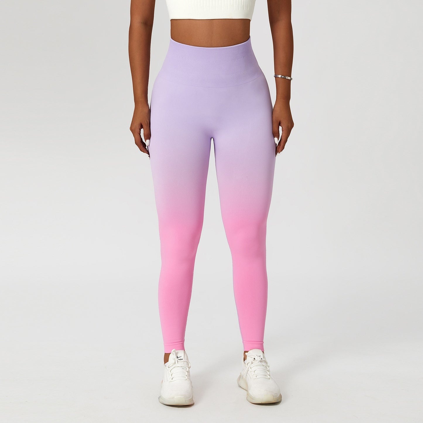 RadiantFlow Leggings - Purple Pink