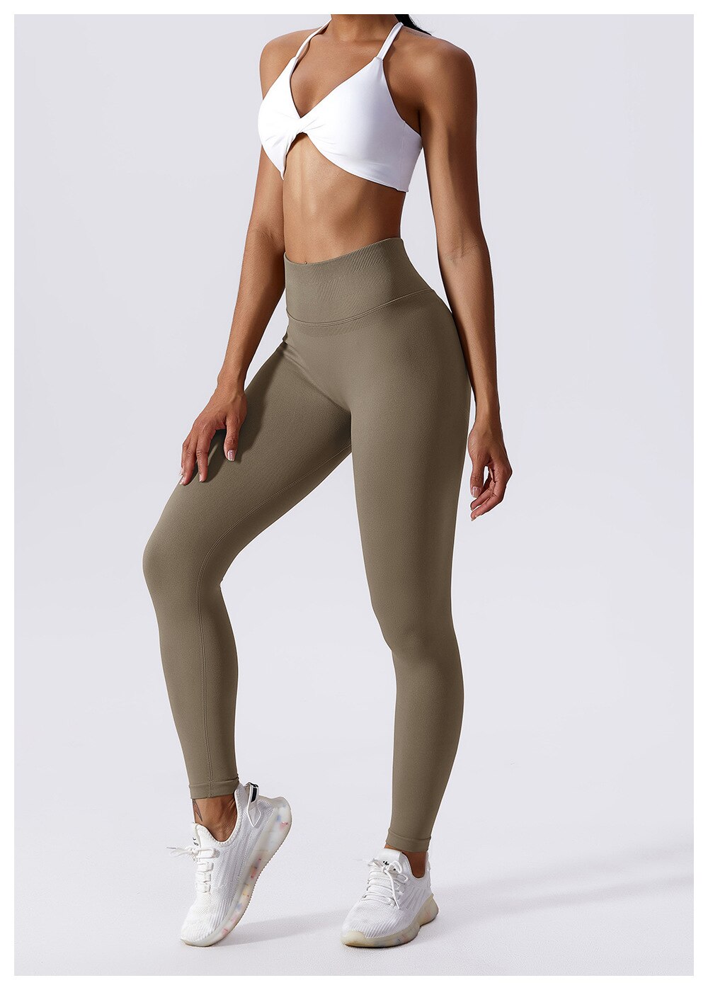 Elysian Flex Leggings - Camel Grey