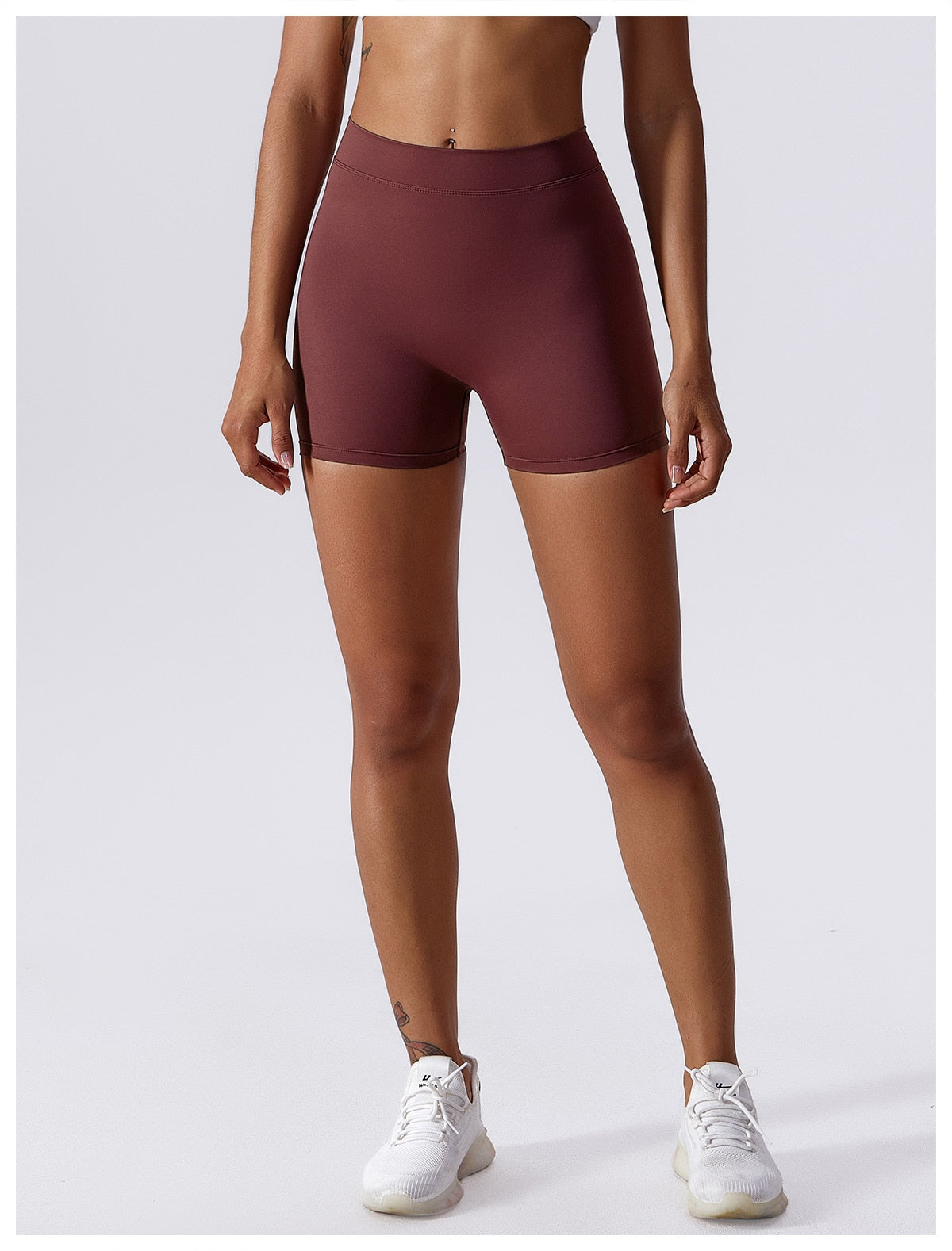 Maria Shorts - Deep Wine Red