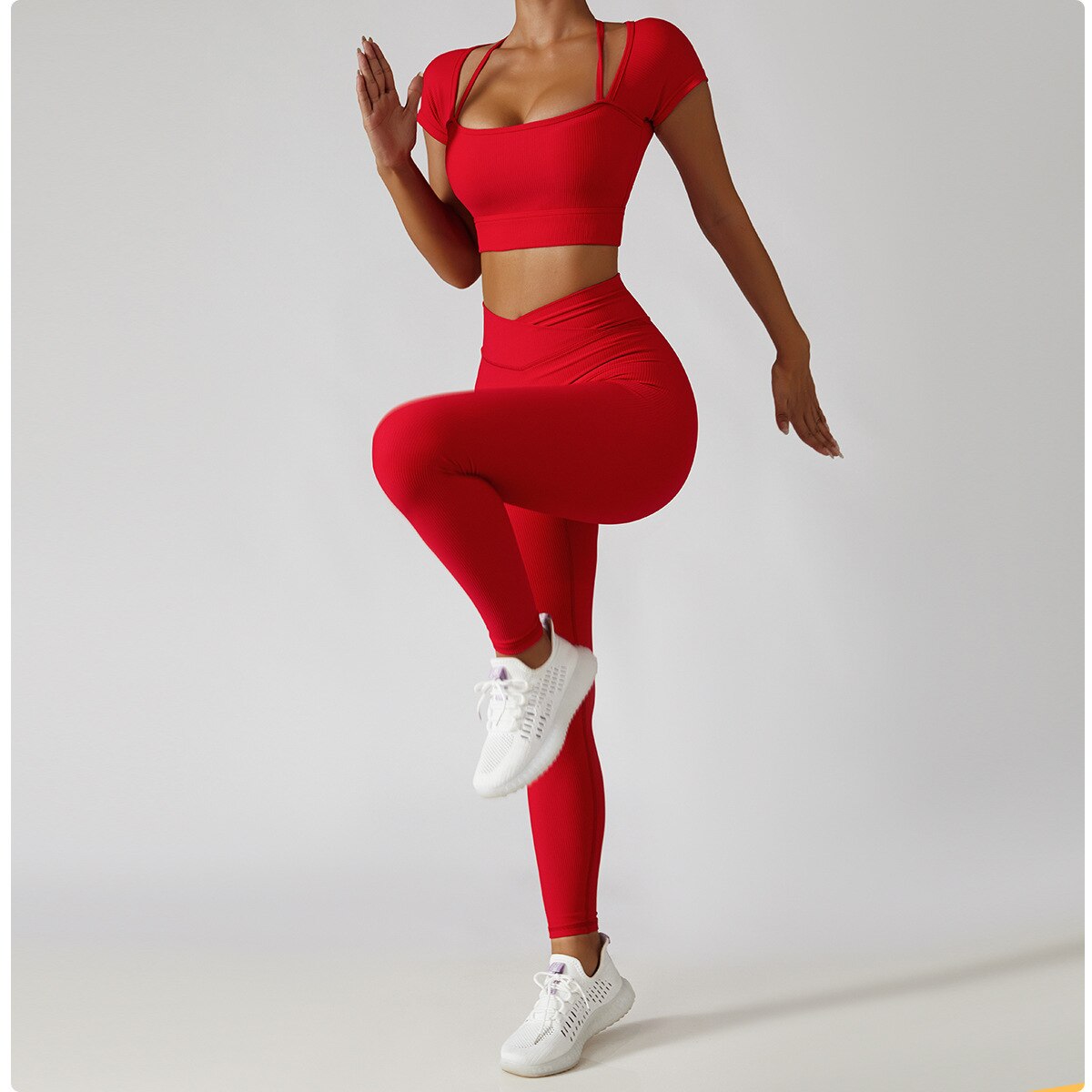 MotionFlex Leggings - Red